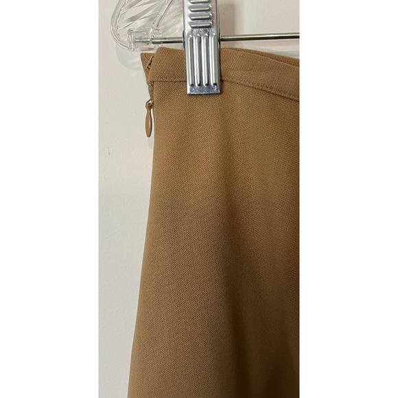 Saks 5th Avenue Skirt Womens Size Medium Waist Wool Caramel Midi Deadstock NWT - Picture 4 of 7
